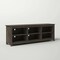 Dark Brown 70-Inch TV Stand Entertainment Center with Storage